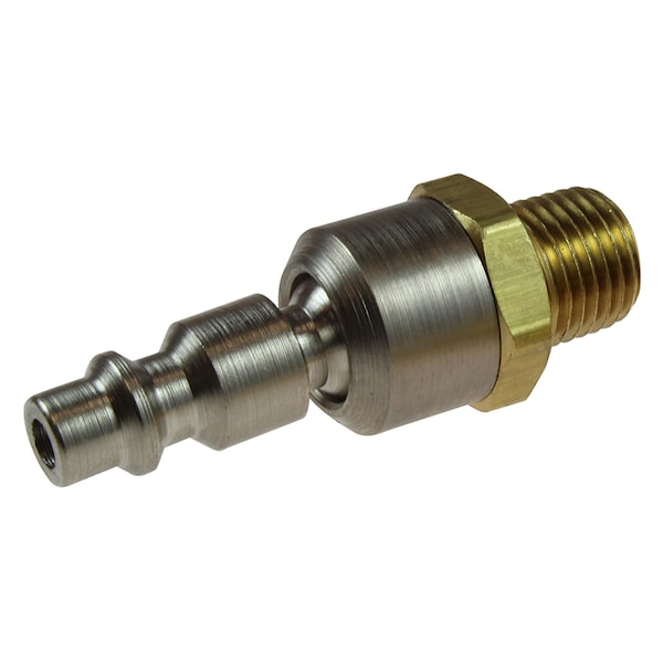 1/4" Industrial Ball Swivel Connector 3/8" MPT